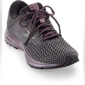 Brooks Revel 2 Womens Size 6 Black Grey Purple Arctic Dust Running Shoes